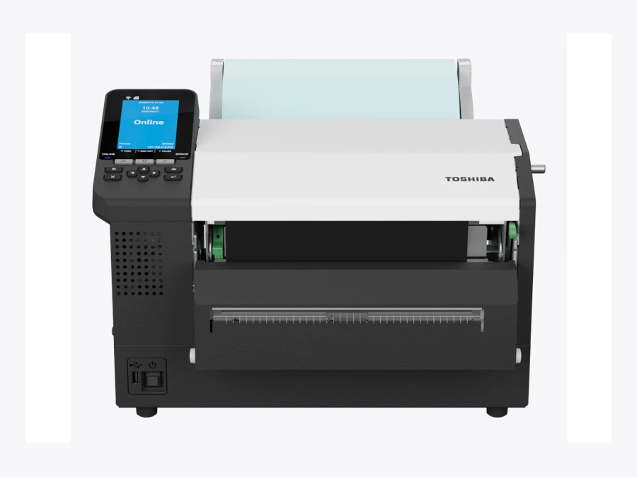 Toshiba BX820T family printer with optional cutter shown
