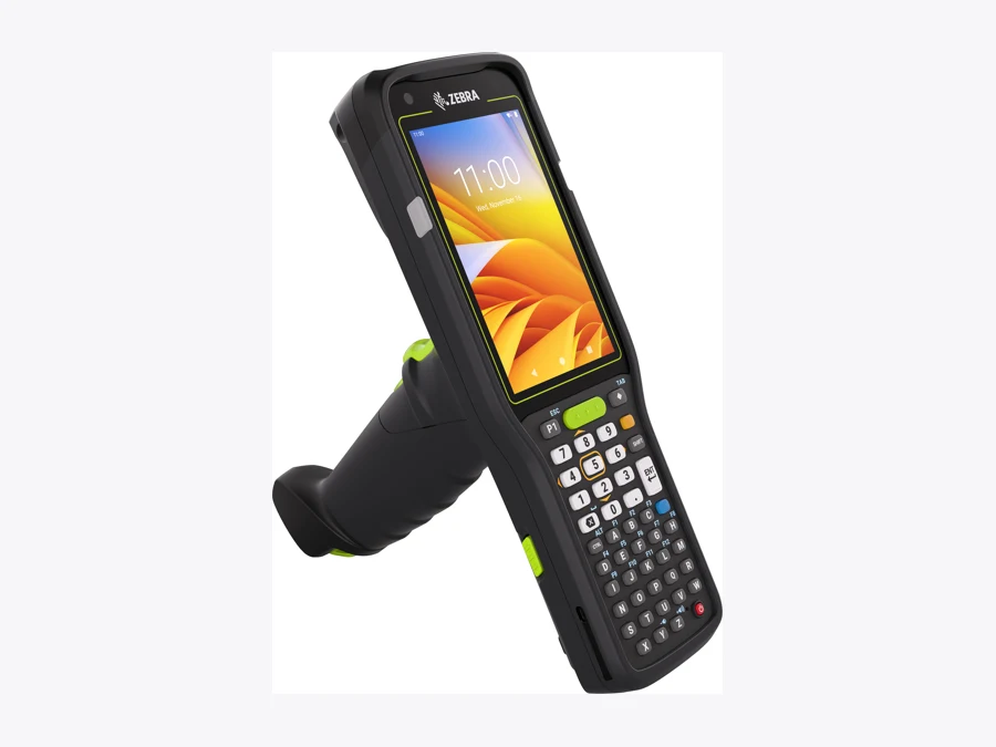 Zebra MC3400 gun model with physical keyboard