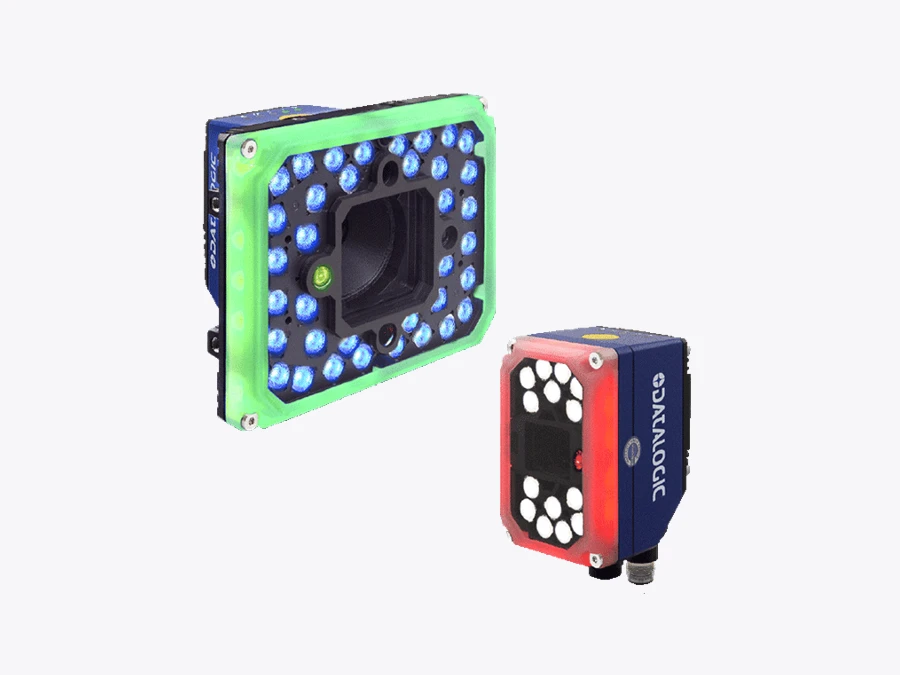 Datalogic Matrix 320 family product image showing alternative optical and lighting configurations