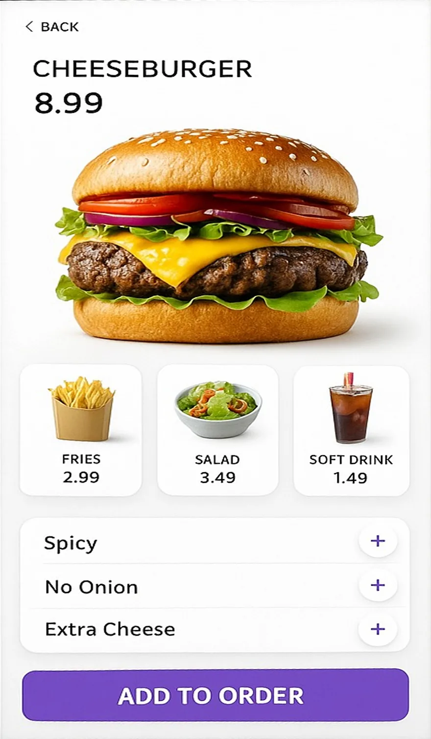 Écran de borne libre-service pour la prise de commande en restaurant