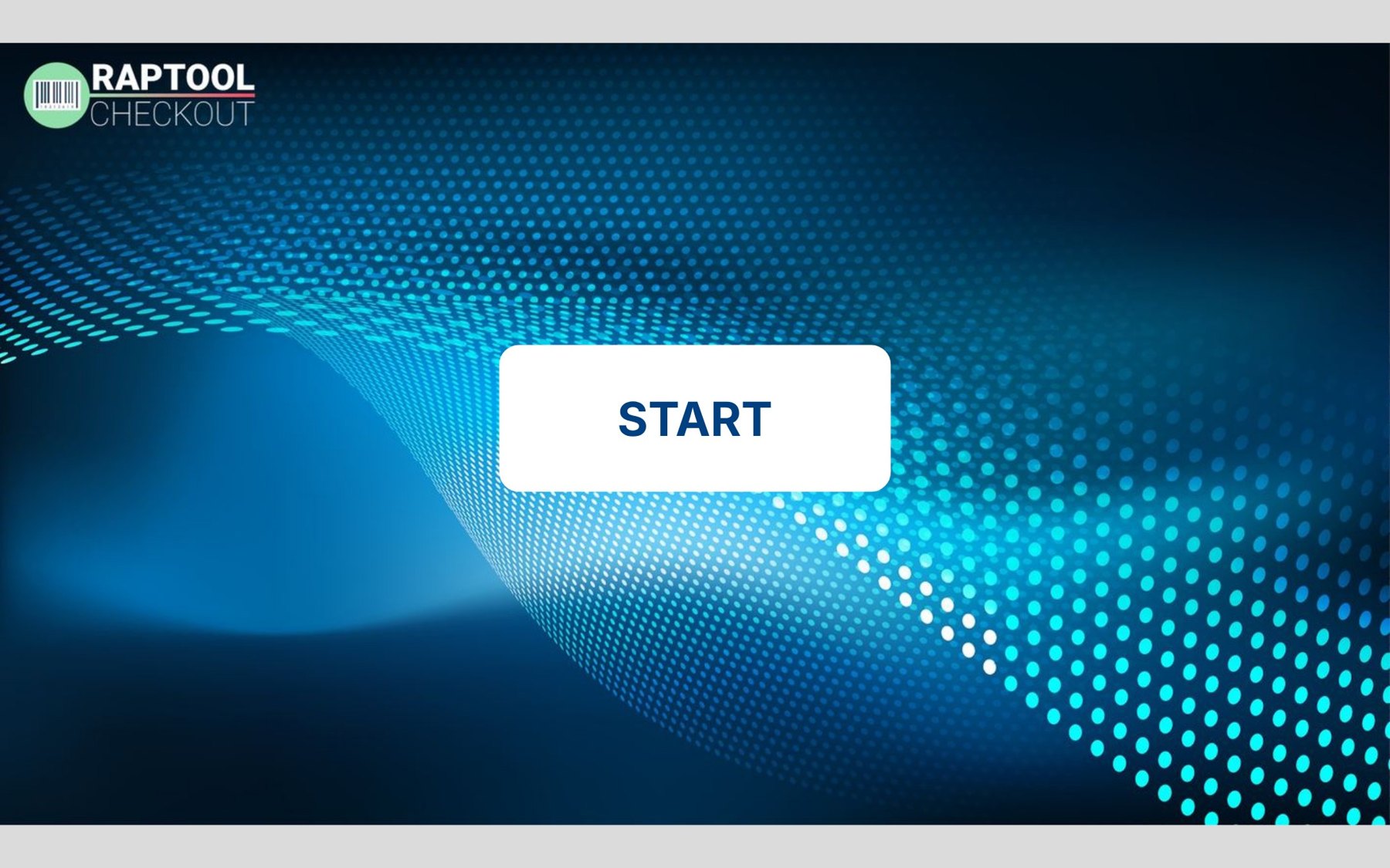 Self-checkout start screen