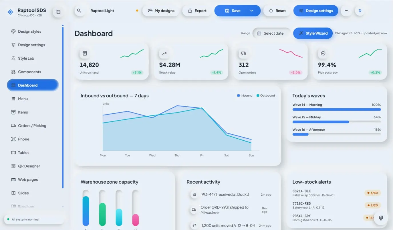 Raptool Designer screenshot