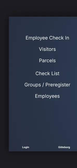 Visitors Menu